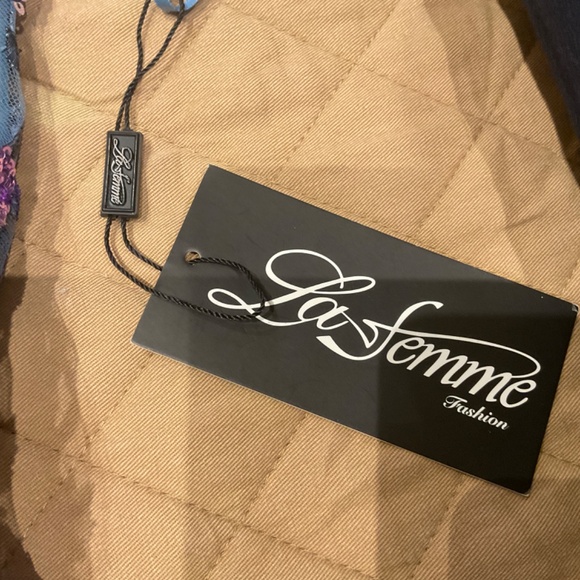 La Femme #32618 Slate Blue Dress Size 4 - NWT - Picture 5 of 7